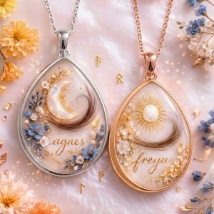 Set pandantive personalizate din aur 585